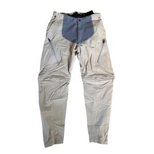 Dainese Italy Mens XL Convertible Mountain Biking Pants Tan Zip Off Shorts MTB